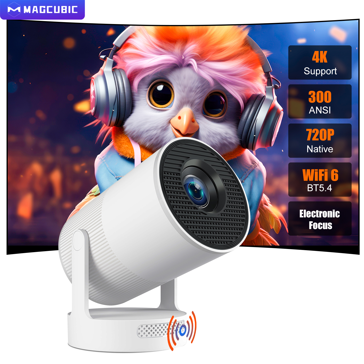 Home Cinema Focal - Magcubic HY300Ultra 4K Android 11 Projector