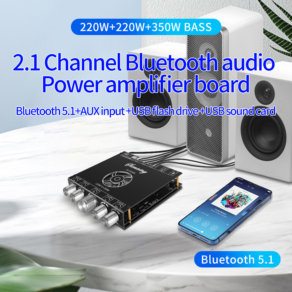 Home Cinema Bluetooth 5.1 - YS-S350H Bluetooth 5.1 Audio Amplifier Board