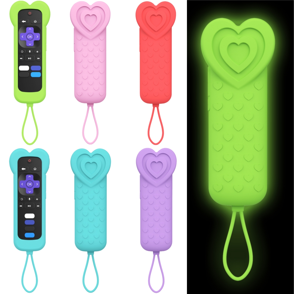 Smart Tv Stick - Cute Love Heart Design Silicone Remote