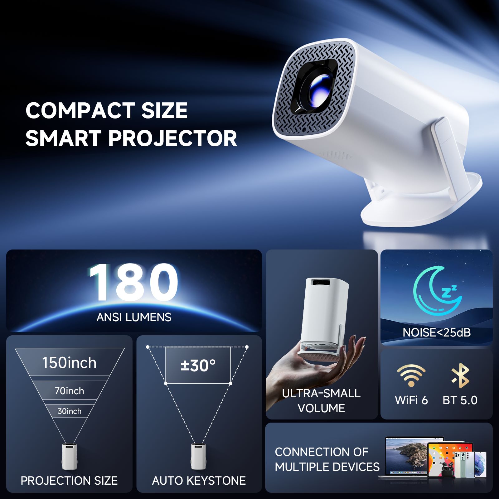 HONGTOP P30PRO Smart Mini Proj - مراجعة Home Cinema Focal وسعره