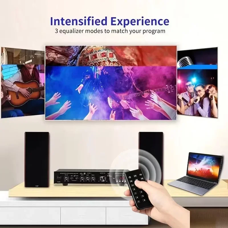 High Power Amplifier AV-369BT  - مراجعة Home Cinema Bluetooth 5.1 وسعره