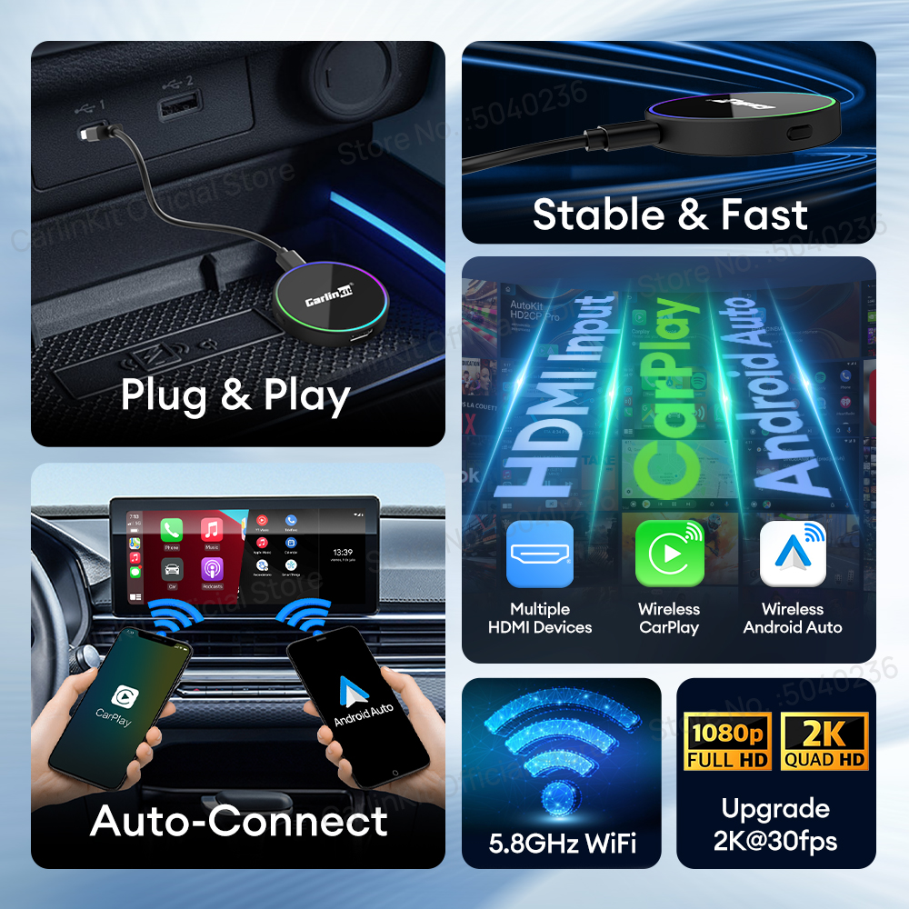 HD2CP Pro  CarlinKit Wireless  - مراجعة Smart Tv Stick وسعره