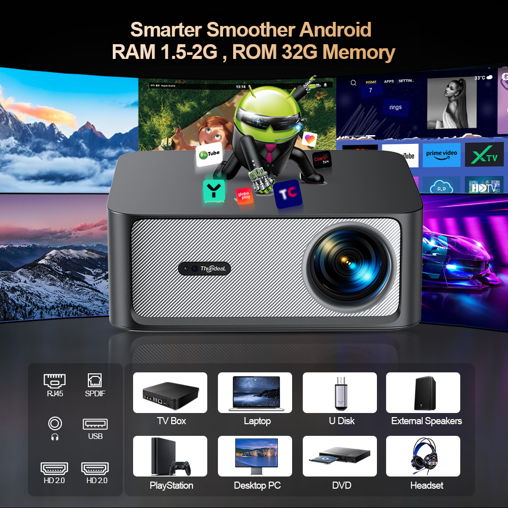 ThundeaL TD98Pro 2K 4K Full HD - مراجعة Home Cinema Focal وسعره