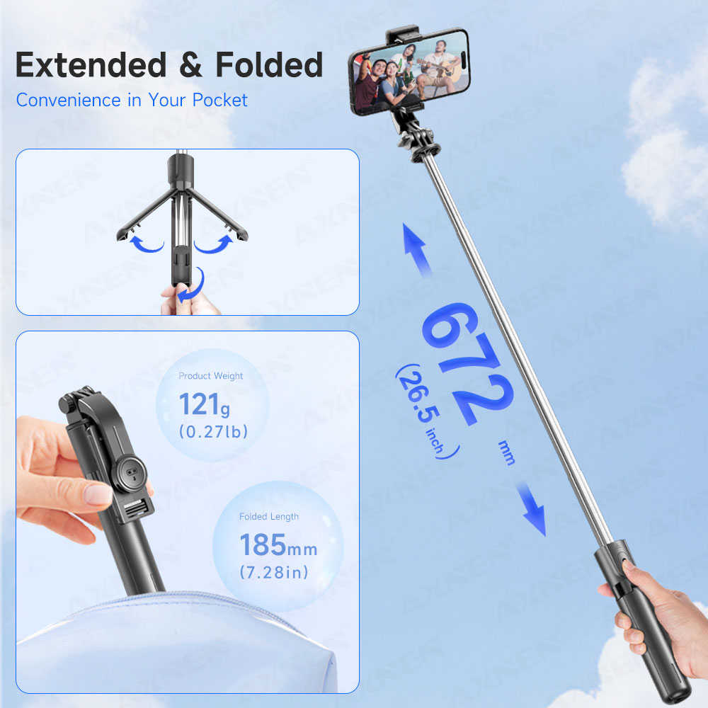 Selfie Stick Tripod with Detac - مراجعة Smart Tv Stick وسعره