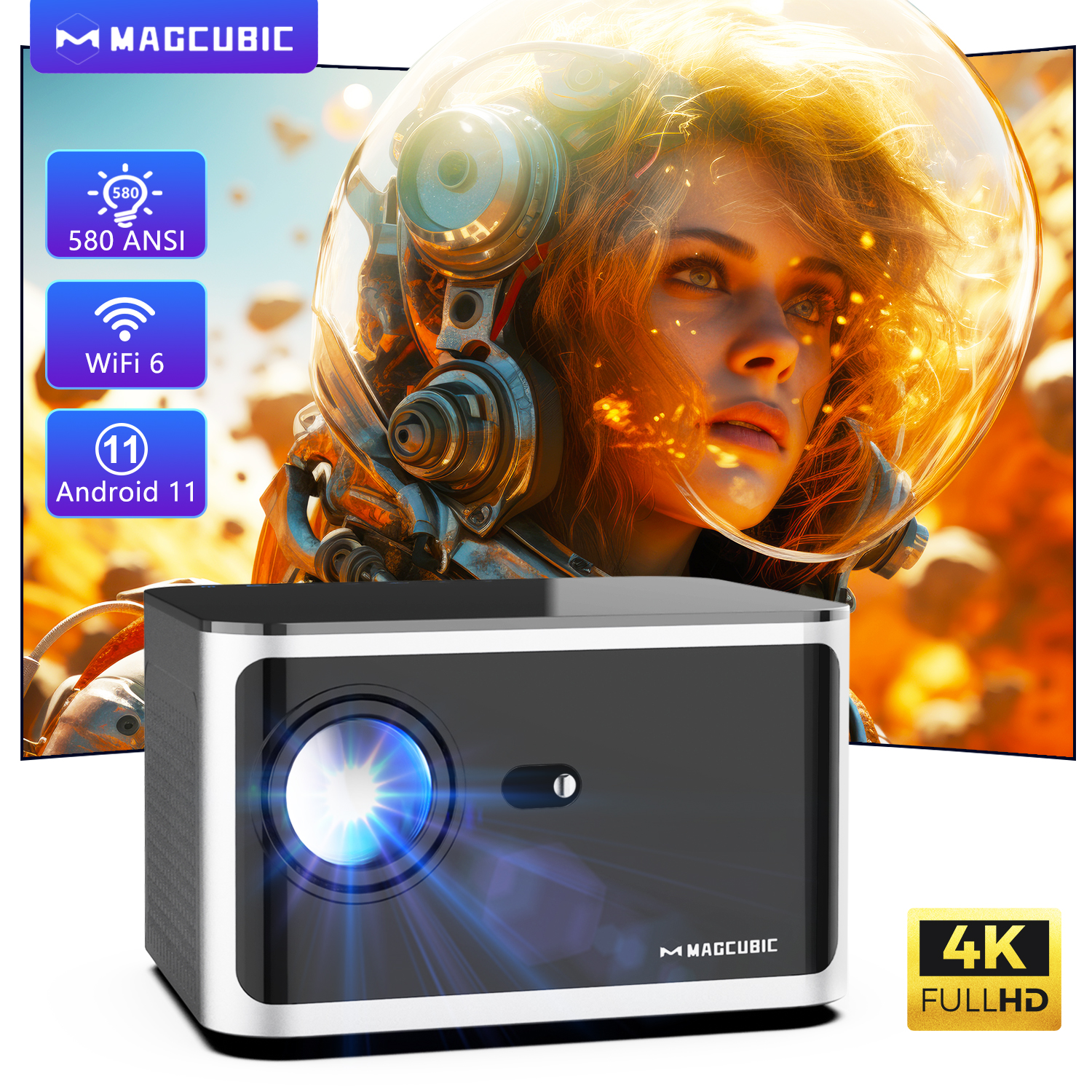 Magcubic HY350 Pro 580ANSI Pro - مراجعة Home Cinema Focal وسعره