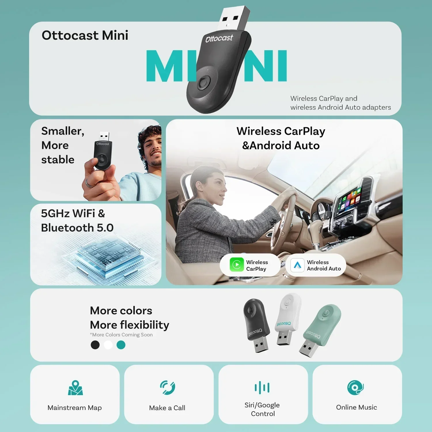 OTTOCAST MINI 2 in 1 Wired to  - مراجعة Smart Tv Stick وسعره