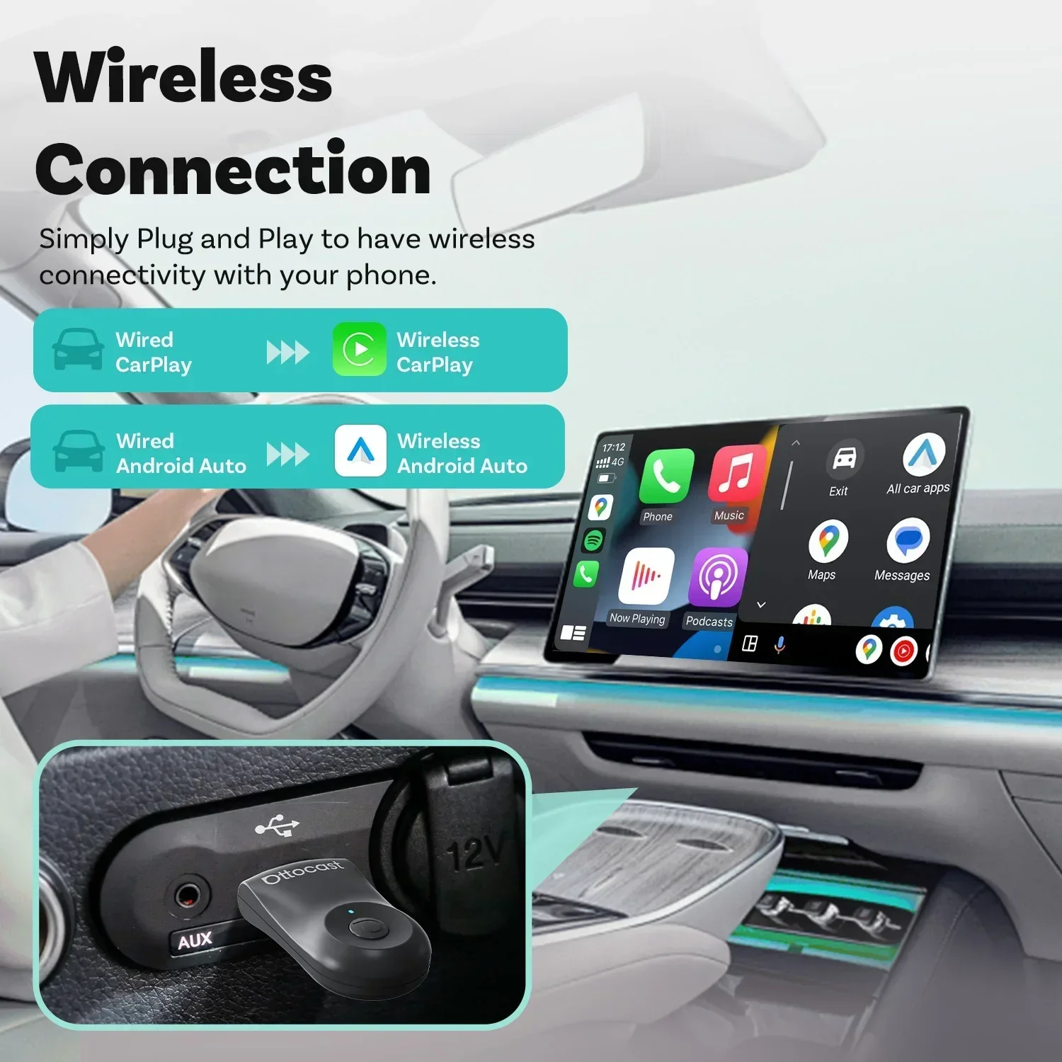 OTTOCAST MINI 2 in 1 Wired to  - مراجعة Smart Tv Stick وسعره