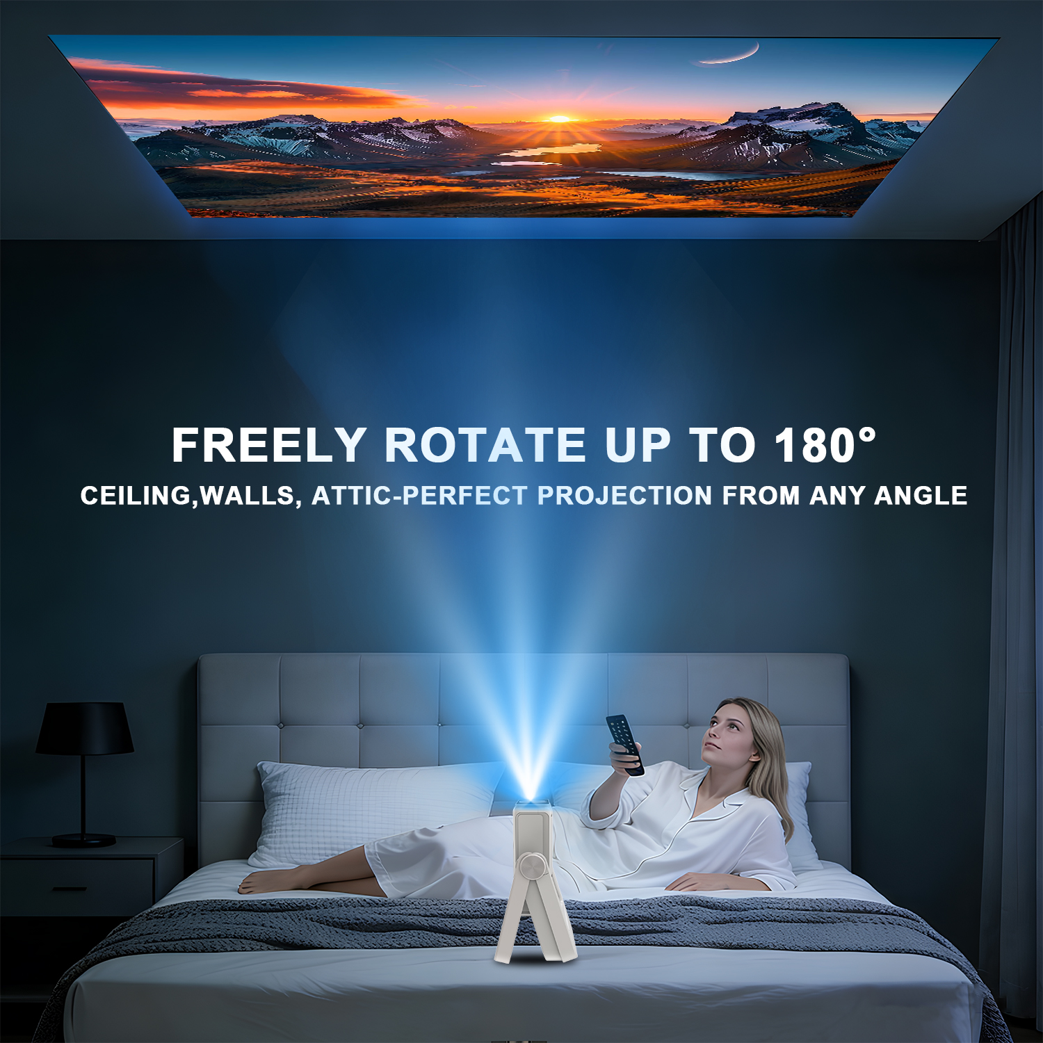 7 Inch Android 12 Projector 18 - مراجعة Home Cinema Gifts وسعره