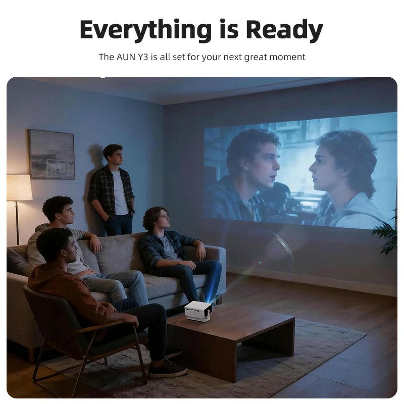 AUN Y3 MINI Projector Home The - مراجعة Home Cinema Focal وسعره