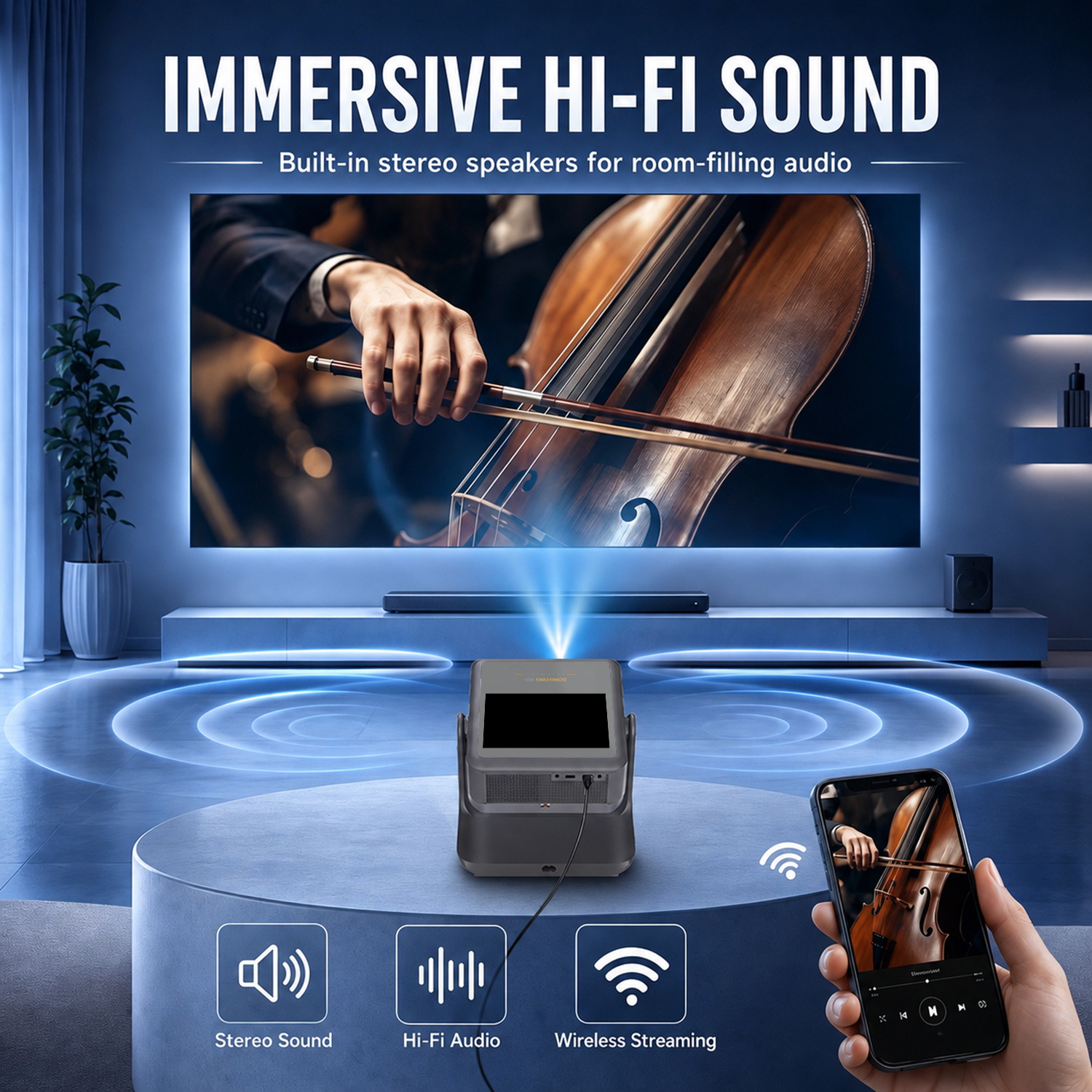 Premium Gift Tablet Projector  - مراجعة Home Cinema Gifts وسعره