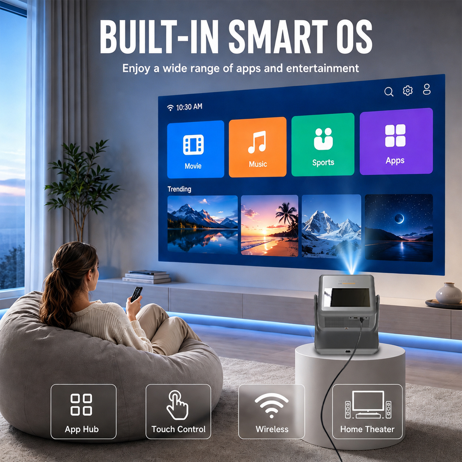 Premium Gift Tablet Projector  - مراجعة Home Cinema Gifts وسعره