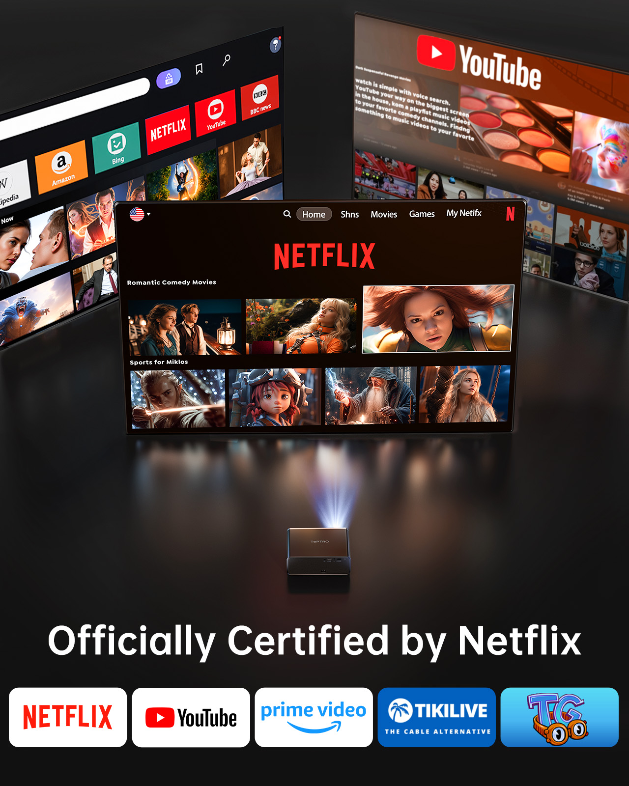 TOPTRO 4K Projector 1000ANSI A - مراجعة Home Cinema Focal وسعره