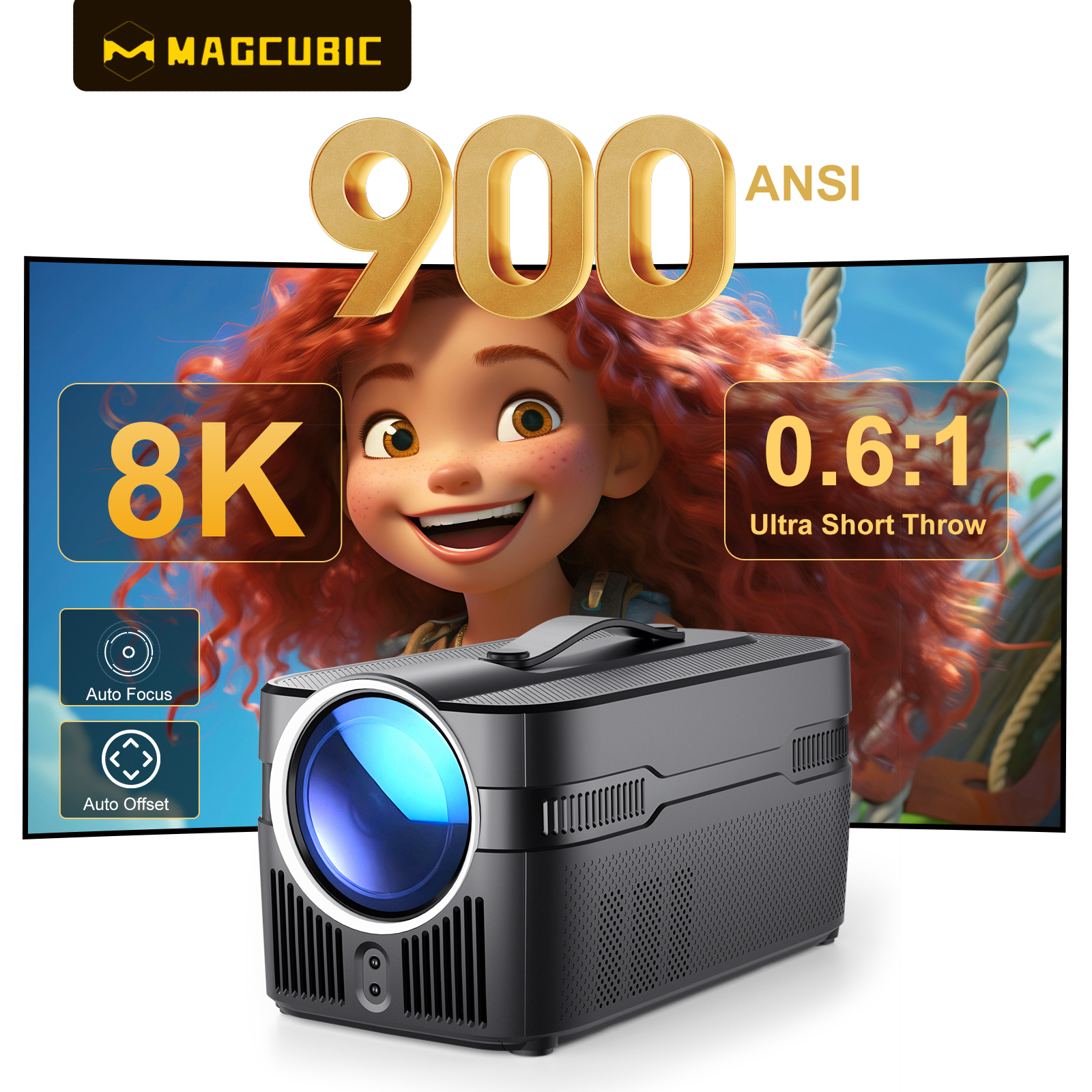 Magcubic Auto Focus Android 14 - مراجعة Home Cinema Focal وسعره