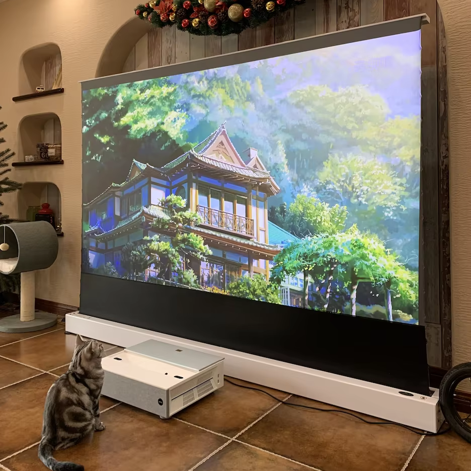 SMX 100 Inch Projector Screen  - مراجعة Home Cinema Tv Screen وسعره
