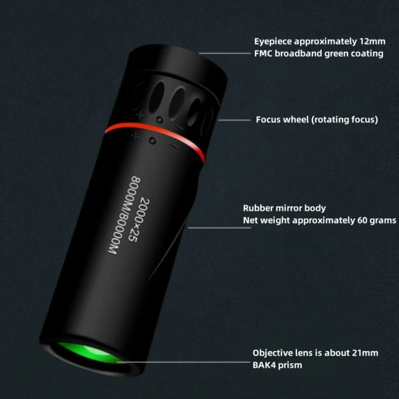 HD 2000x25 Monocular Telescope - مراجعة Home Cinema Center وسعره