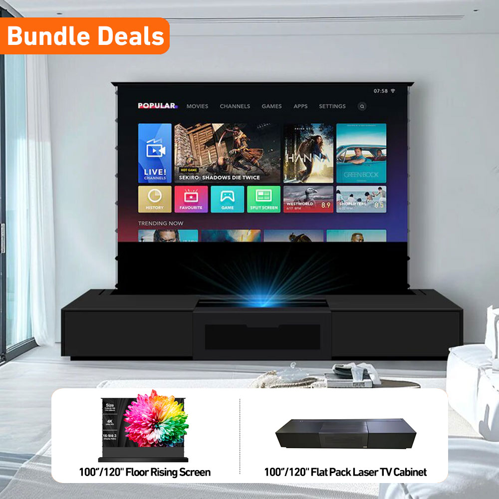 New Beauty Trends 120 Inch 4K  - مراجعة Home Cinema Tv Screen وسعره