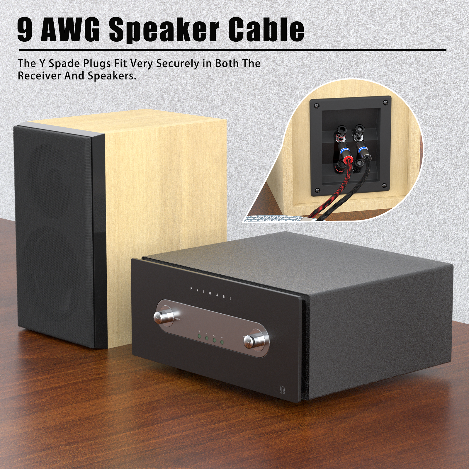 Pair Monosaudio S802 11AWG Spe - مراجعة Home Cinema High End وسعره
