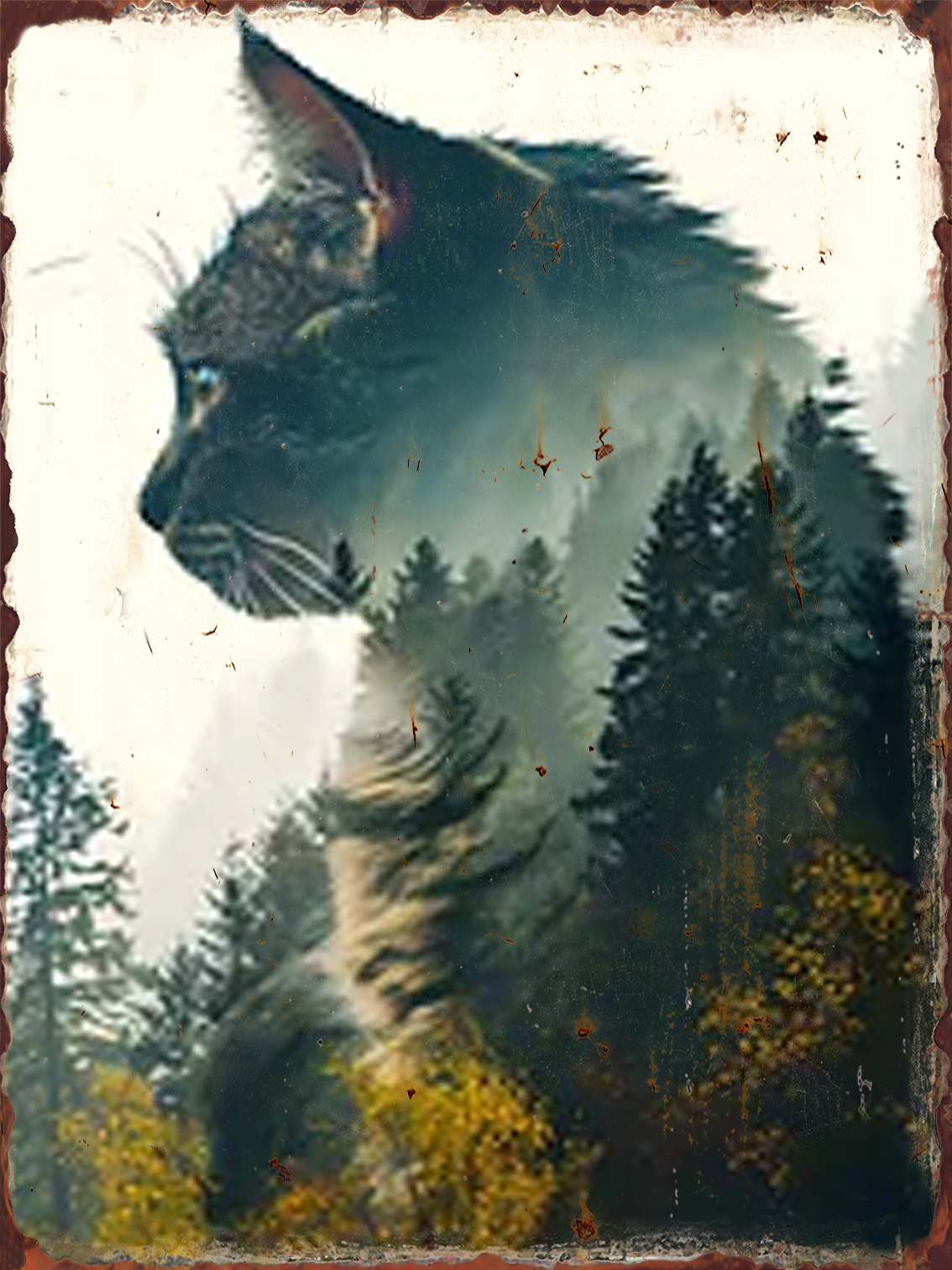 Cat Kingdom Retro Metal Poster - مراجعة Home Cinema Gifts وسعره