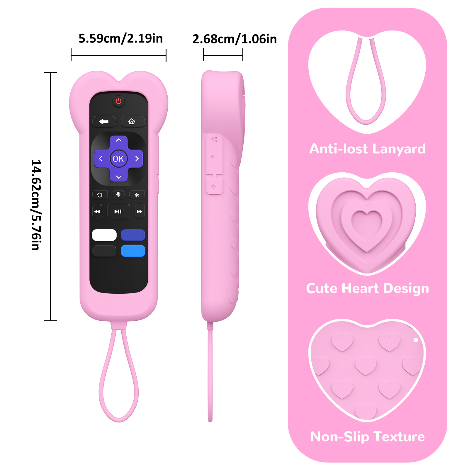 Cute Love Heart Design Silicon - مراجعة Smart Tv Stick وسعره