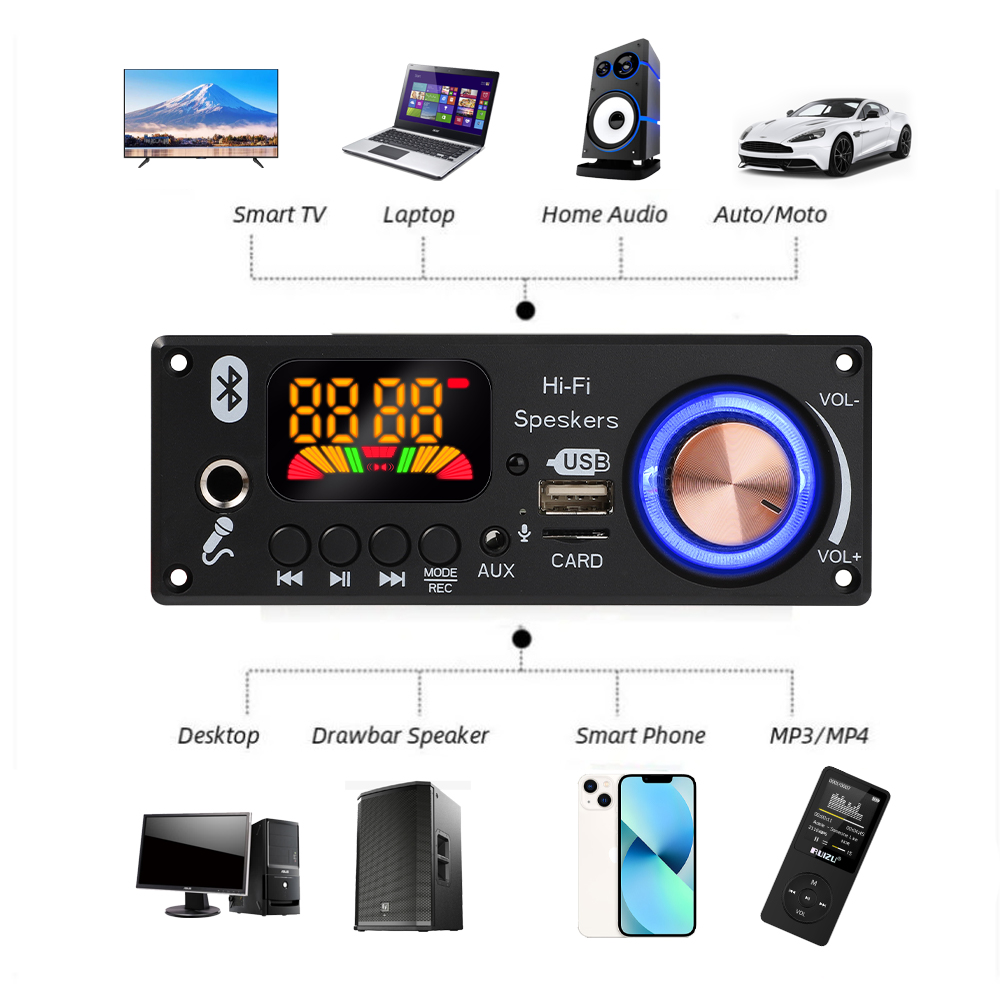 Bluetooth 5.1 DIY 160W Amplifi - مراجعة Home Cinema Bluetooth 5.1 وسعره