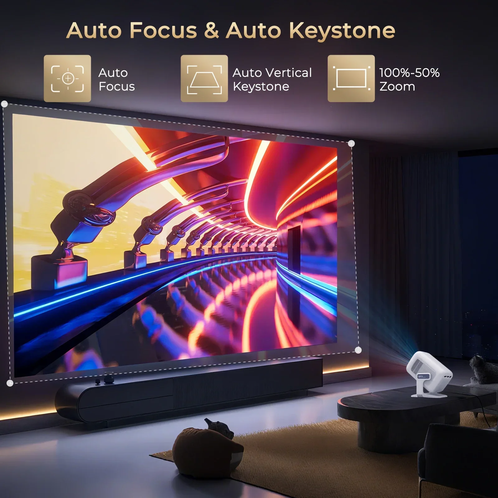 LynCast 4K X3AQ Projector 500A - مراجعة Home Cinema Focal وسعره