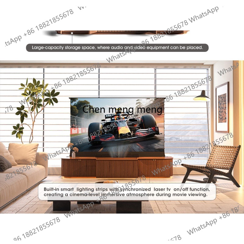 All solid wood automatic lifti - مراجعة Home Cinema Tv Screen وسعره