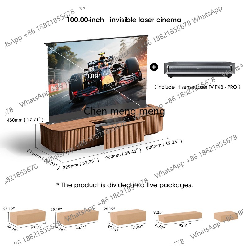 All solid wood automatic lifti - مراجعة Home Cinema Tv Screen وسعره