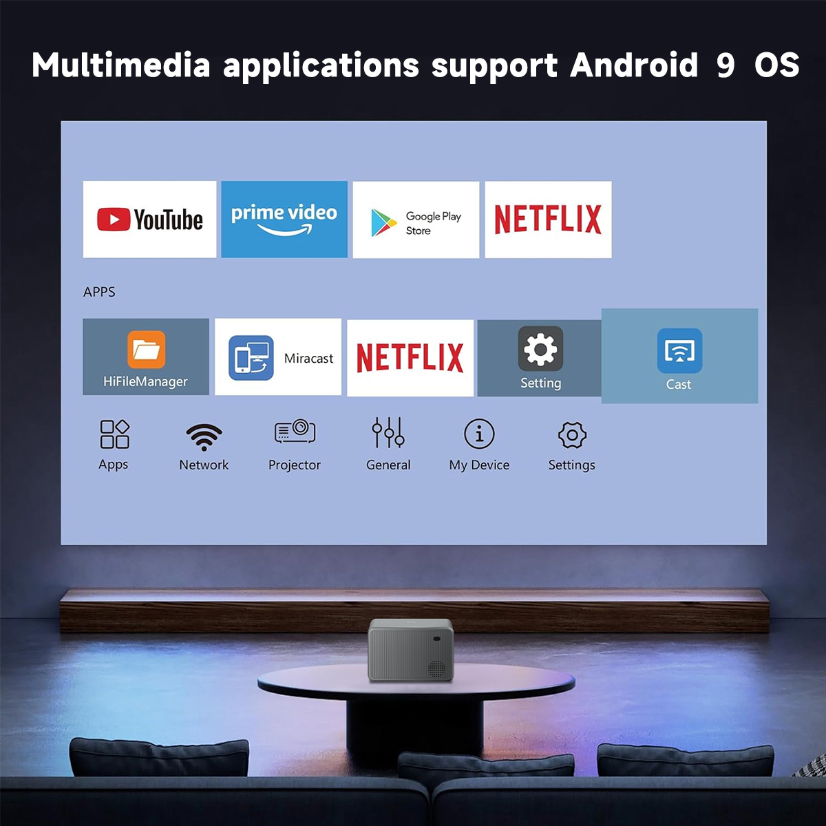 Mini Portable Full Hd Projecto - مراجعة Home Cinema Tv Screen وسعره