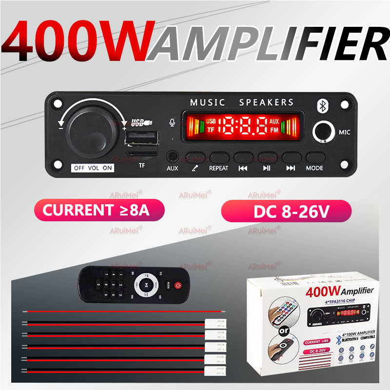 400W DIY Home Digital Amplifie - مراجعة Home Cinema Bluetooth 5.1 وسعره
